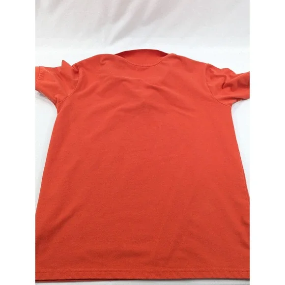 Lacoste Shirt XL Blood‎ Orange Polo 3-Button Short Sleeve Golf Neon Gator - Picture 8 of 8